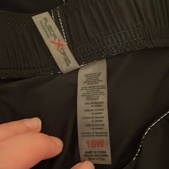 Zero Xposur women’s shorts 18W black white board bathing suit swim bottom plus - Picture 7 of 10